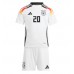 Nemecko Benjamin Henrichs #20 Domáci Detský futbalový dres ME 2024 Krátky Rukáv (+ trenírky)